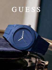 GUESS Sweet 素色單件手錶，休閒日常穿搭配件，女孩禮品手錶 U0979L5/W0979L2/W0979L3/W0979L4 - 藍色 - 查看 2