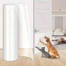 1 Roll Transparent Furniture Protection Film, Sofa Protector, Cat Scratch Protection Film, Anti-Scratch Protection Film, Self-Adhesive Anti-Scratch Protection Film, Transparent, Anti-Scratch Film, Furniture, Sofa, Wall, Door Protection, Furniture Protection, Sofa Protection Anti-Scratch Tape - Essential For Pet Owners - 45*300cm - View 11