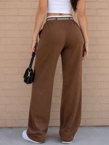 Women Pants - Coffee Brown - View 4