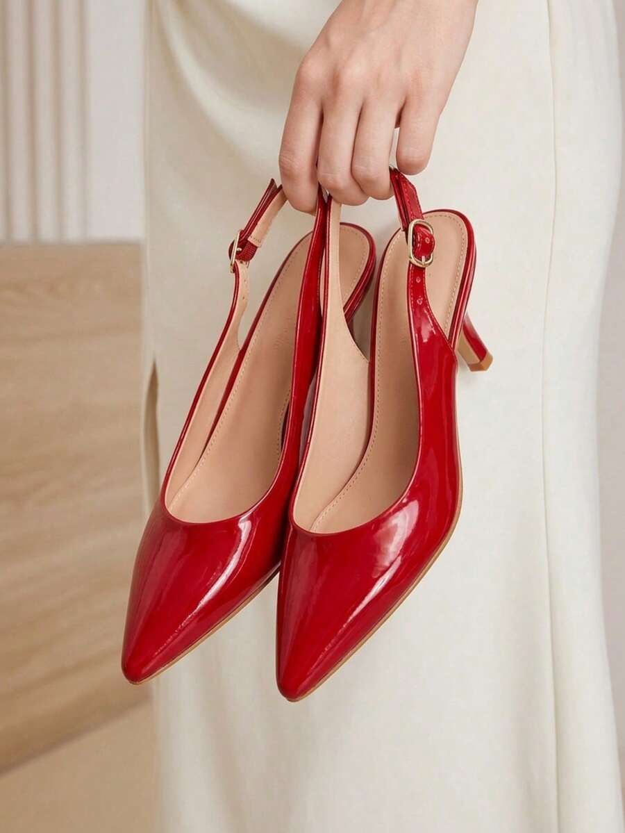 Women Pumps - Red - View 1