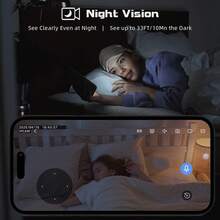 1pc/2pcs Indoor WiFi Security Camera 1080P, PTZ 355° Rotation 90° Tilt Smart Home Monitoring Camera With Two-Way Audio, Motion Detection, Sound Alarm, Baby & Pet Monitoring Camera, TF Card Cloud Storage 2.4G WiFi IP Camera - White - View 10
