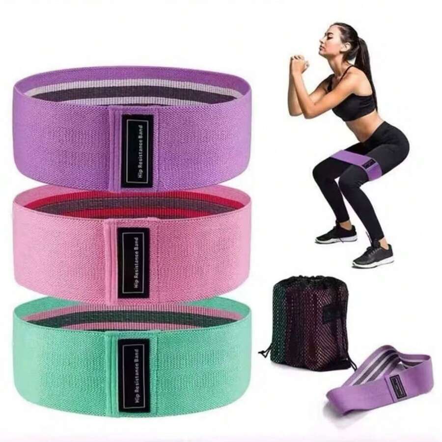 2-In-1 Yoga & Pilates Set, Mini Soft Fitness Ball, Hip Resistance Band, Suitable For Home Gym Leg, Hip, Core Training - A - View 1