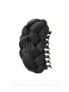 Women's Twisted Bun Hair Claw Clip Wig, Flat Head Claw Clip Braided Bun Hair Extension, High Crown Bun Hair Claw Clip, Natural Voluminous Hair Piece HA2798 - Multicolor - View 10