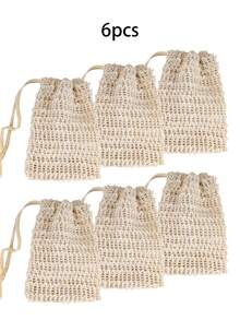 Soap Bag Foaming Mesh, Used For Deep Cleaning And Rich Lather, Used For Foaming And Drying Knotted Shower Soap Bags, Bathroom Accessories Home Bathroom Decor Autumn Decor Back To School - Multicolor - View 8