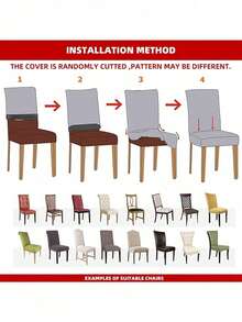 1pc Solid Color Chair Cover, Modern Minimalist Milk Silk Elastic Dining Chair Slipcover, Suitable For Living Room, Bedroom, Dining Room, Study, Removable And Washable, All Season - Olive Green - View 4