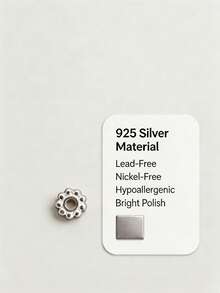 1pc/2pcs/6pcs S925 Silver Earring Making Kits: Earring Hooks, Hypoallergenic Ear Wires, Fish Hooks For DIY Jewellery Making - Silver - View 11