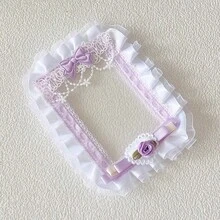 1 buah Sarung Kartu Dekorasi Renda Buatan Tangan, Bingkai Luar Pelindung Foto 3 Inci, Kotak Penyimpanan Kartu, Bingkai Dekoratif Pita Kain, Penutup Pelindung Koleksi Gambar, Cangkang Luar Koleksi Anime, Casing Pelindung Dekoratif Gambar, Sarung Pelindung Penyimpanan Foto, Bingkai Luar Gambar Idola, Cangkang Dekorasi Pita Lipit, Kotak Pelindung Pajangan Foto - A - View 20