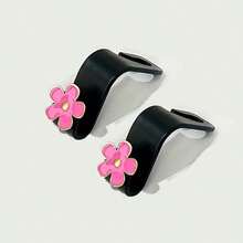 4pcs/2pcs Flower Car Seat Back Hooks, Car Rear Seat Storage Hooks, Decorative Practical Car Accessories - S Hook - View 15
