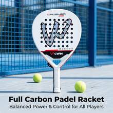 Full Carbon Fiber Plate Tennis Racket With Matching Storage Bag, High Rigidity Shock-Absorbing Handle, Stable Ball Control Lightweight Beach Tennis Racket, Suitable For Intermediate To Advanced Players - Multicolor - View 12