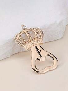 5/10Pcs Laser Engraving Allows For Customized Text. This Is A Crown-Shaped Beer Opener. It Can Be Engraved With Personalized Text. It Is Suitable For Giving As A Gift Or For Personal Use. - Multicolor - View 3