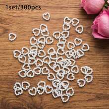 100/300/400/500pcs Pearl Bow Table Confetti, Bow Theme Glitter Table Confetti, Wedding Table Confetti Decoration DIY Handmade Bow Nail Art Gift Packaging, Christmas Decoration, Christmas Stocking Filler - Multicolor - View 10