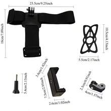 Head-Mounted Phone Holder With Phone Clip, First-Person View POV Head Strap For Action Camera, Hands-Free Fixed Mount For Outdoor Live Streaming And Video Recording - Multicolor - View 11