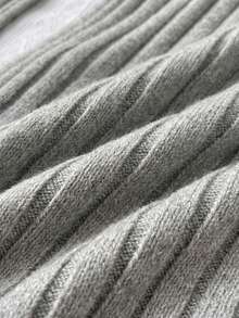 Cardigan de punto con manga larga uso diario para Mujer tipo torera - Gris - Ver 4