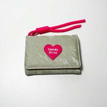 Heart Candy Wallet, Minimalist Lanyard Wallet, Women's Short Trifold Wallet, Perfect Gift Choice - Multicolor - View 6