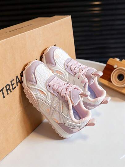 1 Pair Pink Kids Baby Toddler Casual Sports Sneakers Skate Shoes Spring Summer Breathable Comfortable Fashion Hook And Loop Children Shoes All Season Wearable Spring Autumn New Style Boys Shoes College Style Girls Shoes Baby Shoes Toddler Shoes Walking Shoes Outdoor Wear