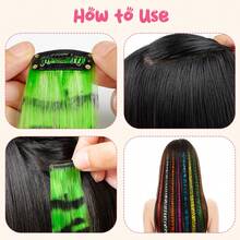 1 buah Ekstensi Rambut Motif Leopard Warna Campuran, Gaya Jalanan Y2K, Ekstensi Rambut Tanpa Sambungan Satu Bagian, Sutra Warna-warni Motif Leopard, Ekstensi Rambut Jambang Warna-warni dan Rambut Bulu, Ekstensi Rambut Gantung Telinga Warna-warni, Ekstensi Rambut Satu Bagian Motif Leopard dengan Sorotan Warna-warni, Ekstensi Rambut Alami Tak Terlihat dan Realistis - Motif macan tutul - View 3