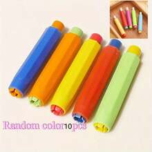 5pcs Retractable Colorful Chalk Holders For Teachers, With Ultra-Fine Dustless Chalk, Random Colors (Suitable For Blackboards, Writing And Drawing) - Organizational Tool For Educators, Back To School - Multicolor - View 13