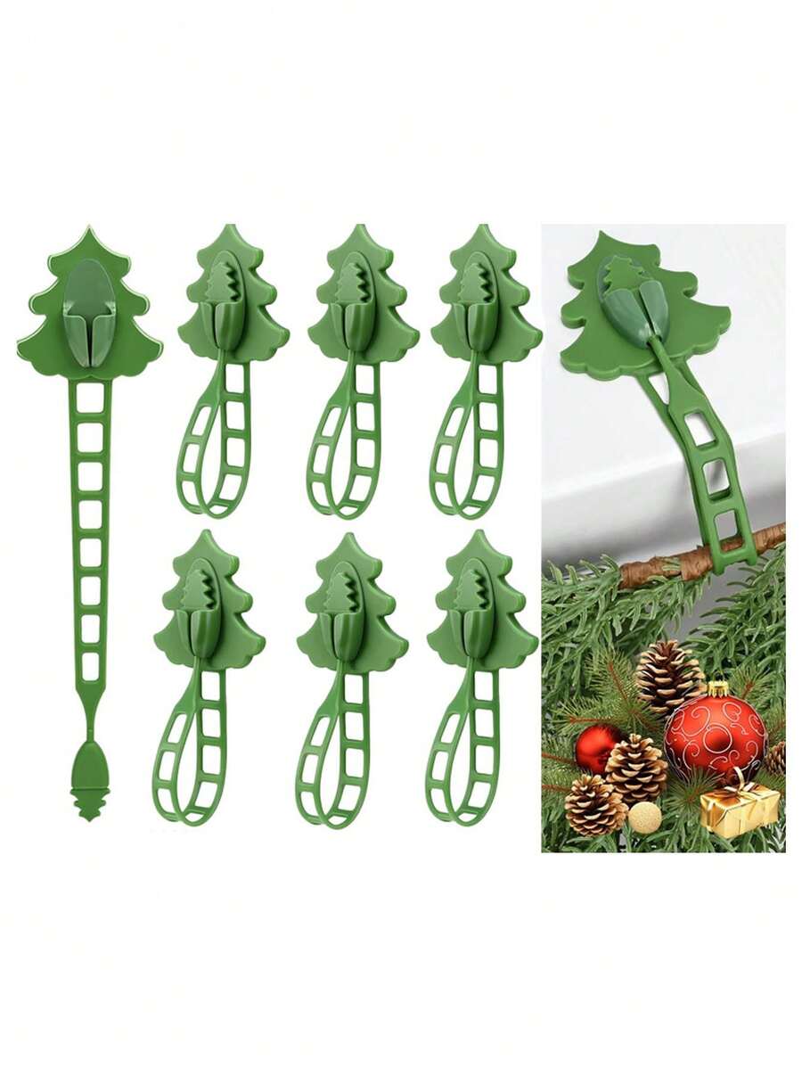 1pc Christmas Wreath Silicone Hook, Suitable For Christmas Party, Daily Home Use, New Year Party, Winter Theme Event And Venue Decoration - One Size Fits All - View 1