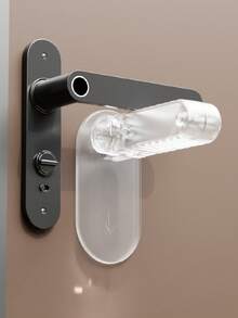1pc Easy Install Pet Door Handle Safety Lock, Universal Plastic Door Latch, Drill-Free Security Locking System, No Electricity Or Battery Required - A - View 9