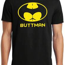 Big Guys Rule Funny Big And Tall King Size Buttman Parody T-Shirt - Style - View 1