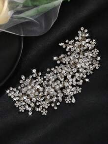 Handmade Iridescent AB Crystal Rhinestone Hair Comb, Gold Tone Bridal Hair Accessory For Women, Suitable For Wedding, Bridesmaid, Prom, Party And Formal Occasions - Color - View 20