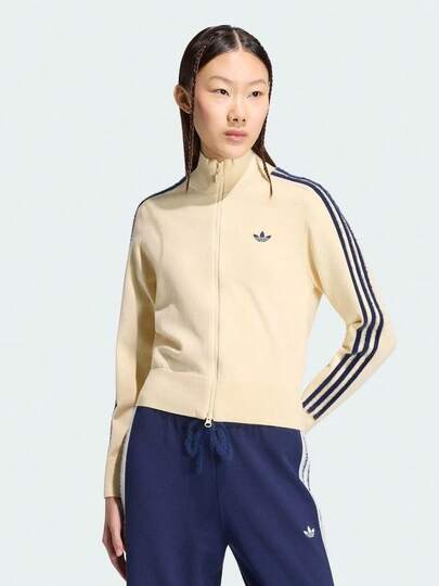 Adidas Originals Chaqueta de punto para mujer KNIT FB TT sin cuello KS6797