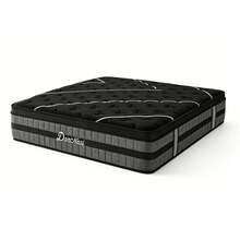 Matelas 140x190 cm, Épaisseur 30 cm, Matelas Hybride 7 Zones Ressorts Ensachés & Mousse Mémoire, Régulation de la Température, Construction Robuste, Élasticité Agréable - Noir - Voir 3