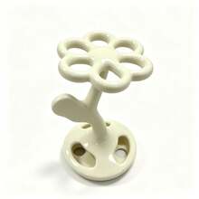 Floral Ceramic Toothbrush Holder Bathroom Sink Organizer Multi-Functional Makeup Brush Storage Rack Bathroom Countertop Drainage Toothbrush Toothpaste Holder Luxury Desktop Pen Brush Storage Decor - A - View 10