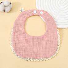 Infant Bibs Autumn/Winter New Solid Color Minimalist Baby Girl Drool Bibs, Newborn Soft Absorbent Anti-Spit-Up Bibs - Multicolor - View 12