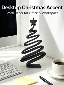1/2/4pcs Minimalist Modern Small Christmas Tree Desktop Decor, Elegant Compact Christmas Tree Ornament With Branches, Suitable For Living Room, Dining Table, Hallway, Cabinet, Lightweight Plastic Holiday Decoration, Suitable For Small Spaces, Year-Round Use - Regular Model - View 7