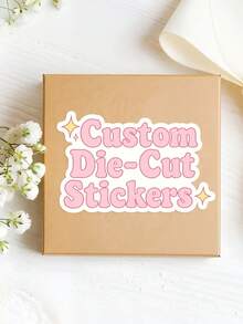 1/50/100/240pcs Personalized Custom Stickers, Multiple Sizes Customizable Text, Suitable For Sports Water Bottles, Envelopes, Invitations, Company Logo, Colorful Stickers, Perfect For Friends, Colleagues, Family, Couples - Multicolor 2 - View 8