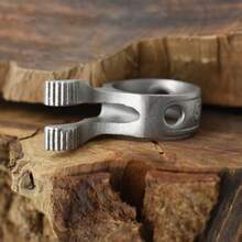 2pcs Outdoor Hunting Alloy Finger Rings, Shooting Practice And Competition Equipment, Holiday And Birthday Gifts For Men And Women - Silver - View 6