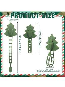 1pc Christmas Wreath Silicone Hook, Suitable For Christmas Party, Daily Home Use, New Year Party, Winter Theme Event And Venue Decoration - One Size Fits All - View 3