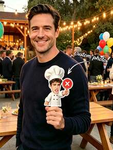Custom Party Photo Props, Custom Photo, Personalized Gestures, "Yes√" "No*", Party Props, Creative Props, Custom Gifts, Party Gifts - Multicolor - View 4