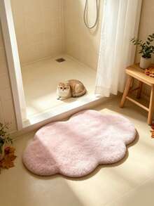 1pc 2026 New Pink Long Plush Cloud Rug, Bedroom Bedside Rug, Living Room Mirror Rug, Dressing Room Bay Window Rug, Suitable For Sofa Side, Bedside And Other Areas, Decorative Rug, Bedroom Decor, Small Rug, Rug, Home Decor, Living Room Rug, Living Room Small Rug, Bedroom Rug, Living Room Home Decor, Outdoor Rug, Washable Rug - Multicolor - View 4