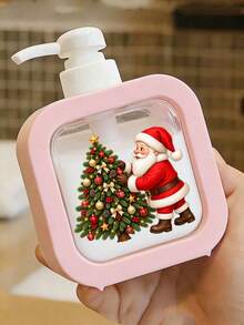 Christmas Themed Creative Home Bathroom Dispenser Bottle, Santa Claus And Christmas Tree Design Moisturizing Soap Dispenser Pump Bottle, Bathroom Essential, Themed Bathroom And Kitchen Hand Soap Dispenser Bottle, Christmas Style Hand Soap Dispenser Bottle, Suitable For Sink Decoration, Plastic Made, Suitable For Bathroom, Kitchen, Sink - Suitable For Soap, Hand Soap, Body Wash, Etc. - Creative Lotion Bottle, Lotion Dispenser, Dispenser, Bathroom, Back To School, Travel Storage Bottle, Teacher Gift, Christmas Gift - Multicolor - View 8