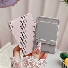 Solid Color Adhesive Phone Card Holder With Built‑In Kickstand, 2 In 1 Self‑Adhesive Back Card Pocket & Foldable Phone Stand, Slim Stick‑On Card Wallet For Credit Card ID Card, Universal Portable Phone Accessory For All Smartphones, Multi Pastel Color Options - Multicolor - View 12
