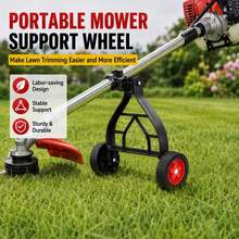 HOHOBLA String Trimmer Wheel Attachment,12.5cm Lawn Mower Auxiliary Wheel, Rimmer Head Attachment Suitable For String Trimmer Replacement Parts - Default - View 4