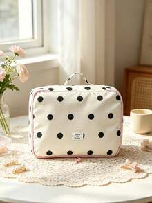 Polka Dot Printed Luggage Storage Bag, Multi Size Bag, Large Capacity Luggage Storage Bag Set, Dormitory, Bedroom, Travel Essential Supplies - Multicolor - View 5
