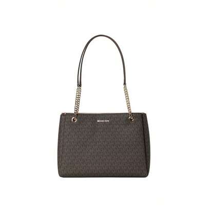Michael Kors Soho 印花女式單肩手提包 35S6G1SE2B 棕色