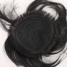 Cute Funny Bob Hair Wig Headpiece For Dogs, Pet Bangs Hair Accessory Prop - Natural Black - View 3