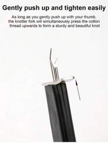 1-Pack DIY Jewelry Making Tool - Bead Knotter, For Bracelets And Silk Thread Crafts, Plastic Material - Multicolor - View 4