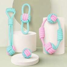 Dog Chew Toy Braided Rope Knot Toy Durable Bite-Resistant Teeth Cleaning Interactive Tug Toy For Small And Medium Dogs Boredom Relief Dog Stuff - Multicolor - View 5