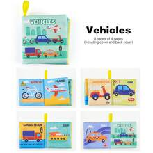 Buku Kain Edukatif untuk Bayi dan Balita, Membantu Mengembangkan Keterampilan Kognitif Dasar. Warna-warnanya lembut dan tidak merangsang, sesuai dengan preferensi bayi. Buku kain ini dapat dicuci dan digunakan kembali. - MultiWarna - View 13