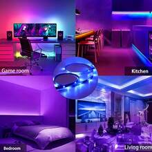 LED Strip Lights For Bedroom, USB 5V RGB LED Strip With Infrared Remote And APP Control, Self-Adhesive LED Strip, Supports Music Sync And Timer Mode, Suitable For Bedroom, Gaming Room - APP Control With IR44Key - View 3