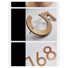 0-9 Number House Plates, Suitable For Outdoor Use. Size 8 Inches, Includes Numbers 0-9 And Letters. Can Be Installed On Doors, Used As Door Plates To Display Address And Other Information. - New Arrival - View 10