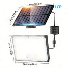 400 LED White Light Solar Outdoor Wall Light With Solar Panel, Easy To Install Solar Street Light For Porch, Yard, Garage, Fence, Pathway, Wall - 400LED - View 4