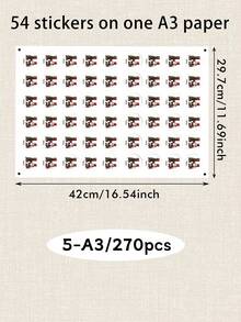 LICVIC 54-540pcs Custom Santa Initial Christmas Stickers With Name, Personalized Letter Labels Stickers, Festive Holiday Gift Decor, Customized Christmas Name Labels, Customizable Gift Wrap Stickers, Christmas Party Decor, Holiday Gift Accent, Round Sticker - Style C - View 10