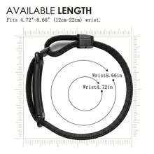 1 buah Tali Kepang Anyaman Diagonal yang Dapat Diatur, Cocok untuk Udara, Gelang Pengganti Nilon Lembut dan Bernapas dengan Gesper Logam - Untuk Fitbit Air - View 8