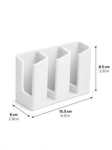 3D Printed 3-Slot Remote Control Storage Rack Can Hold 3 Remote Controls Aesthetic Organization Box For TV Audio Light Remote Controls And Office Supplies Practical Desktop Storage Stand Essential Home Decor Must-Have Gift Christmas Halloween - Multicolor - View 4